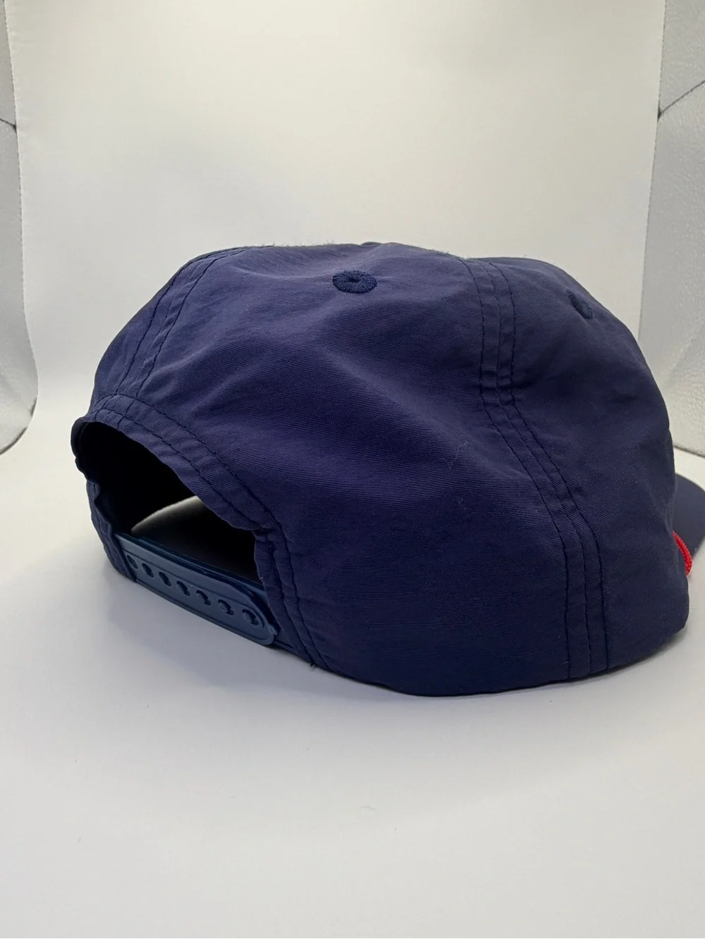 Ole Miss Mississippi Rope Hat Navy Red 5 Panel Snapback Cap Vintage 80s Inspired - Picture 4 of 10